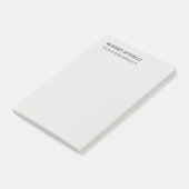 Einzigartig Modernes Platinum Gray Stilvoll Minima Post-it Klebezettel (angewinkelt)