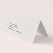 Einzigartig Modernes Platinum Gray Stilvoll Minima Visitenkarten (Rückseite)