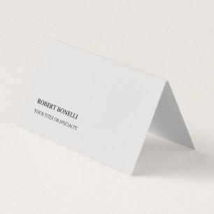 Einzigartig Modernes Platinum Gray Stilvoll Minima Visitenkarten