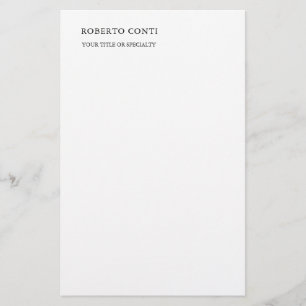 Einzigartig Modernes Schlichtes Minimalistisch Briefpapier