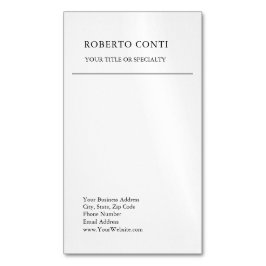 Einzigartig Modernes Schlichtes Minimalistisch Magnetische Visitenkarte