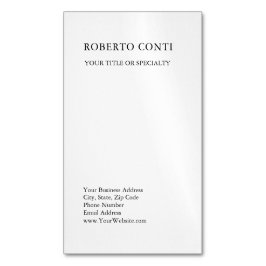 Einzigartig Modernes Schlichtes Minimalistisch Magnetische Visitenkarte