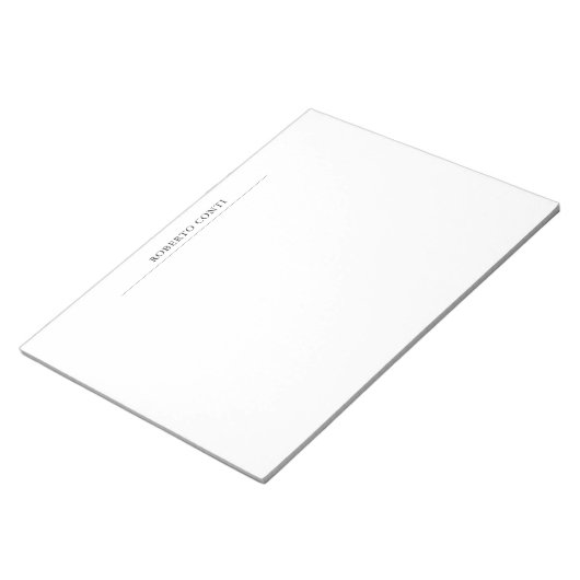 Einzigartig Modernes Schlichtes Minimalistisch Notizblock (angewinkelt)