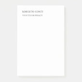 Einzigartig Modernes Schlichtes Minimalistisch Post-it Klebezettel (Vorderseite)