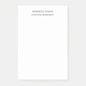 Einzigartig Modernes Schlichtes Minimalistisch Post-it Klebezettel (Vorderseite)