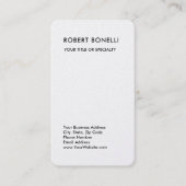 Einzigartig Modernes Schlichtes Minimalistisch Visitenkarte (Vorderseite)