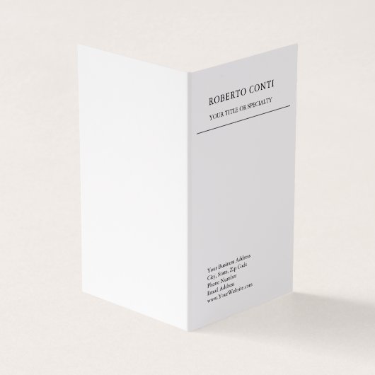 Einzigartig Modernes Schlichtes Minimalistisch Visitenkarten (Vorderseite)