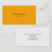 Einzigartig Modernes Schlichtes Minimalistisches O Visitenkarte (Vorne/Hinten)