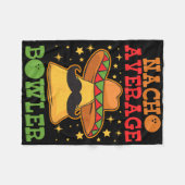 Einzigartig Nacho Average Bowler Zehn Button Bowle Fleecedecke (Vorderseite (Horizontal))