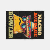 Einzigartig Nacho Average Bowler Zehn Button Bowle Fleecedecke (Vorderseite (Horizontal))
