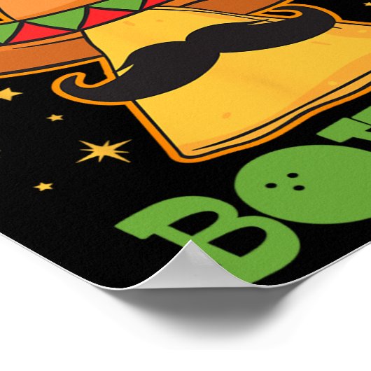 Einzigartig Nacho Average Bowler Zehn Button Bowle Poster (Ecke)