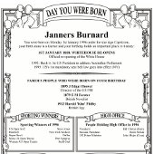 Einzigartig Personalisiert zur Geburtstagsgeschich Poster