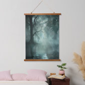 Einzigartig Phantastischer Sumpf Wandteppich Mit Holzrahmen (Schlafzimmer)