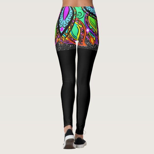 Einzigartig Pop Mode Leggings (Rückseite)