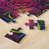 Einzigartig psychedelisch und lustig personalisier puzzle (Seite)
