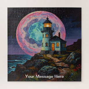 Einzigartig psychedelisch und lustig personalisier puzzle