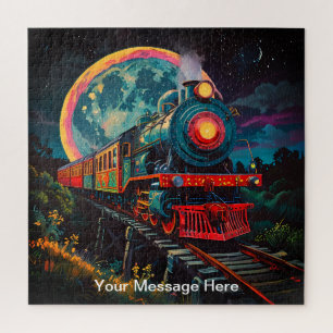 Einzigartig psychedelisch und lustig personalisier puzzle