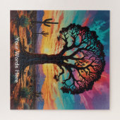 Einzigartig psychedelisch und lustig personalisier puzzle (Horizontal)