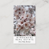 Einzigartig Real Anwesen Agent Broker Cherry Bloss Visitenkarte (Vorderseite)