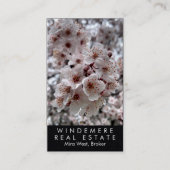Einzigartig Real Anwesen Agent Broker Cherry Bloss Visitenkarte (Vorderseite)