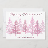 Einzigartig rosa Blütenbaum Weihnachten (Vorderseite)