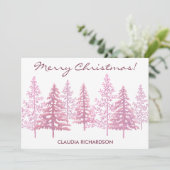 Einzigartig rosa Blütenbaum Weihnachten (Stehend Vorderseite)