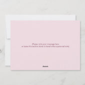 Einzigartig rosa Blütenbaum Weihnachten (Rückseite)