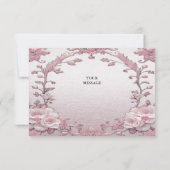 Einzigartig rosa Flora Dankeschön Karte