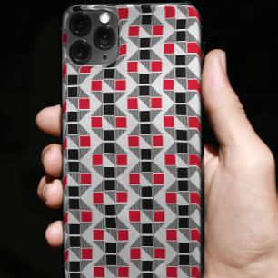 Einzigartig rot und schwarz Moderne Ästhetik Case-Mate iPhone Hülle