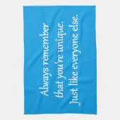 Einzigartig: Sarcastic Zen Phrase Handtuch (Vertikal)