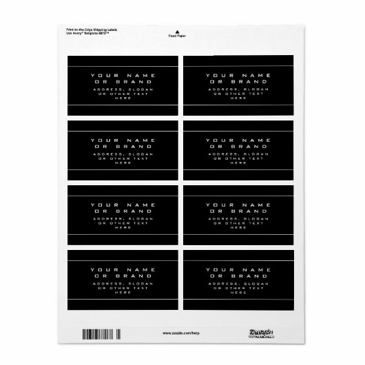 Einzigartig Schwarz und Weiß aussehen (Vorne)