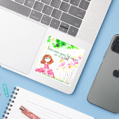 Einzigartig sein heißt, du bist einzigartig aufkleber (Laptop mit iPhone)