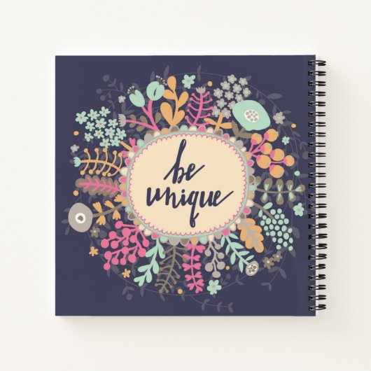 einzigartig sein notizbuch (Rückseite)