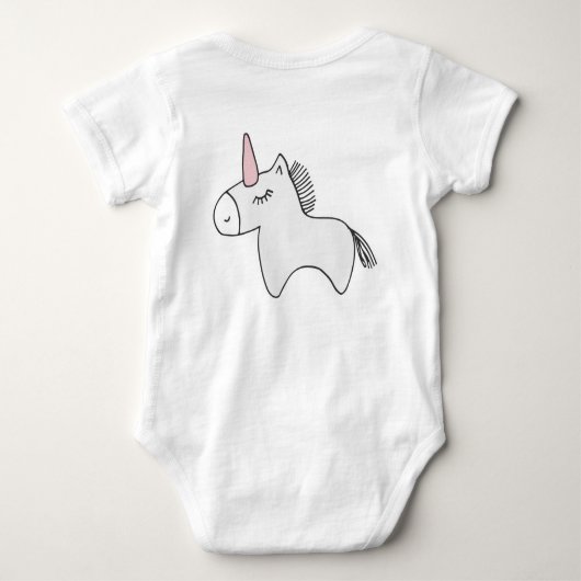 einzigartig sein | Seien Sie selbst | Metapher Ein Baby Strampler (Rückseite)