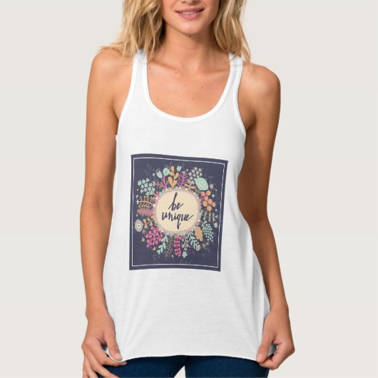 Einzigartig sein tank top (Vorderseite)