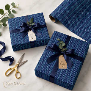 Einzigartig stilvoll dunkelblau geschenkpapier