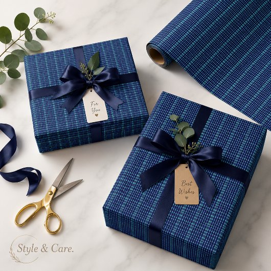 Einzigartig stilvoll dunkelblau geschenkpapier