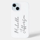Einzigartig Stilvoll Moderne Schlichte Kalligraphi Case-Mate iPhone Hülle (Rückseite)