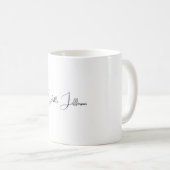 Einzigartig Stilvoll Moderne Schlichte Kalligraphi Kaffeetasse (VorderseiteRechts)
