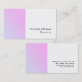 Einzigartig stilvoll und modern Schlicht Visitenkarte (Vorne/Hinten)