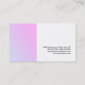 Einzigartig stilvoll und modern Schlicht Visitenkarte (Rückseite)