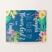 Einzigartig stilvolle Blume wirst du mein Blumenmä Puzzle (Horizontal)