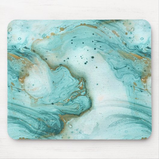 Einzigartig Stilvolle moderne Wirbel aus Marmor Mo Mousepad (Vorne)