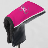 Einzigartig Stilvolle Monogramm Typografie Hot Pin Golf Headcover (3/4 Vorderseite)