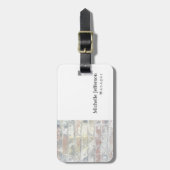 Einzigartig stilvolle Wand weiß Moderne Schlicht e Gepäckanhänger (Vorderseite vertikal)