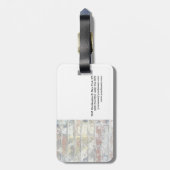 Einzigartig stilvolle Wand weiß Moderne Schlicht e Gepäckanhänger (Rückseite vertikal)