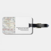 Einzigartig stilvolle Wand weiß Moderne Schlicht e Gepäckanhänger (Rückseite horizontal)