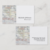 Einzigartig stilvolle Wand weiß Moderne Schlicht e Visitenkarte (Vorne/Hinten)