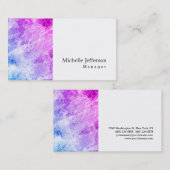 Einzigartig stilvolle Wand weiß Moderne Schlicht e Visitenkarte (Vorne/Hinten)