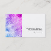 Einzigartig stilvolle Wand weiß Moderne Schlicht e Visitenkarte (Rückseite)